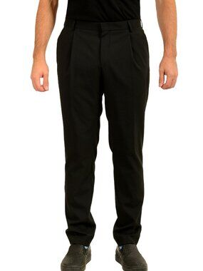 Hugo Boss "Henry-Getlin251F1X" Black Wool Dress Pants US 32R IT 48